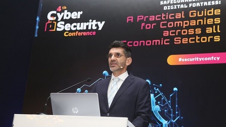 Panos Panayiotou keynoting at the 4th Cyber Security Conference